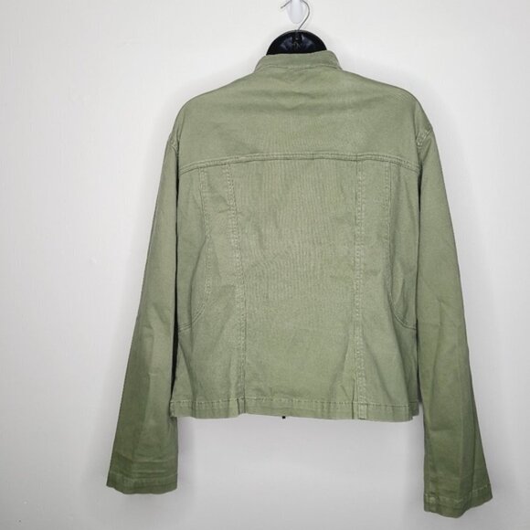 Cache Creek Vintage Olive Lightweight Racer Jacket - Picture 6 of 7